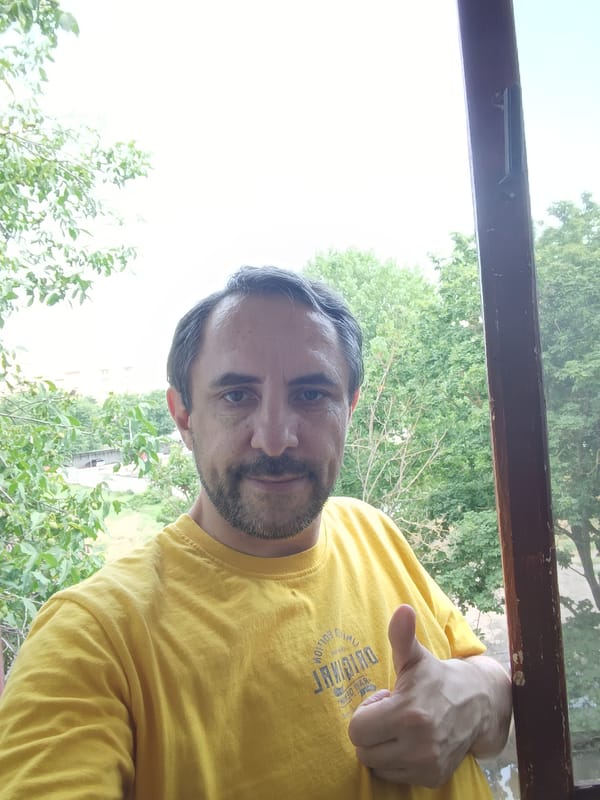 Quiet summer morning at home in Izmail, Ukraine