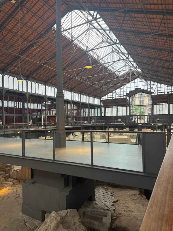 Visitor captures El Born Cultural Center's architecture in Barcelona