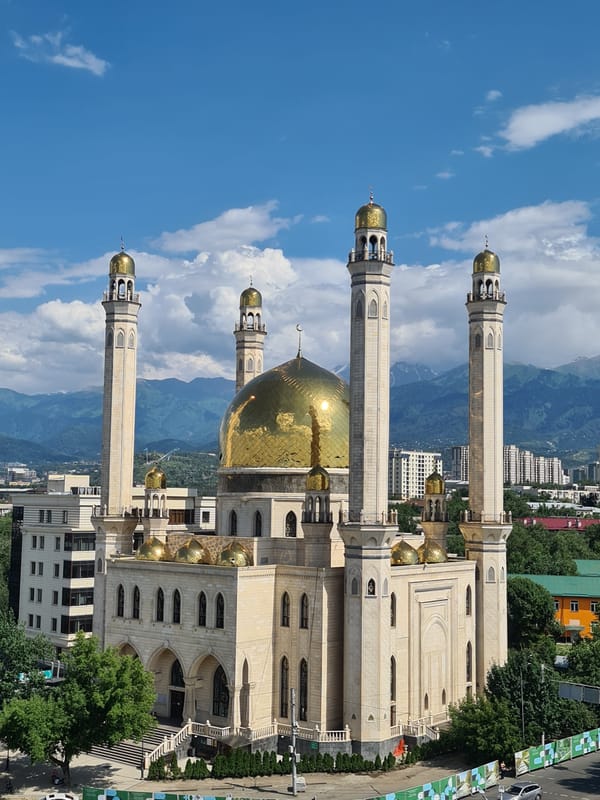 Sunny day at Almaty's Central State Mosque