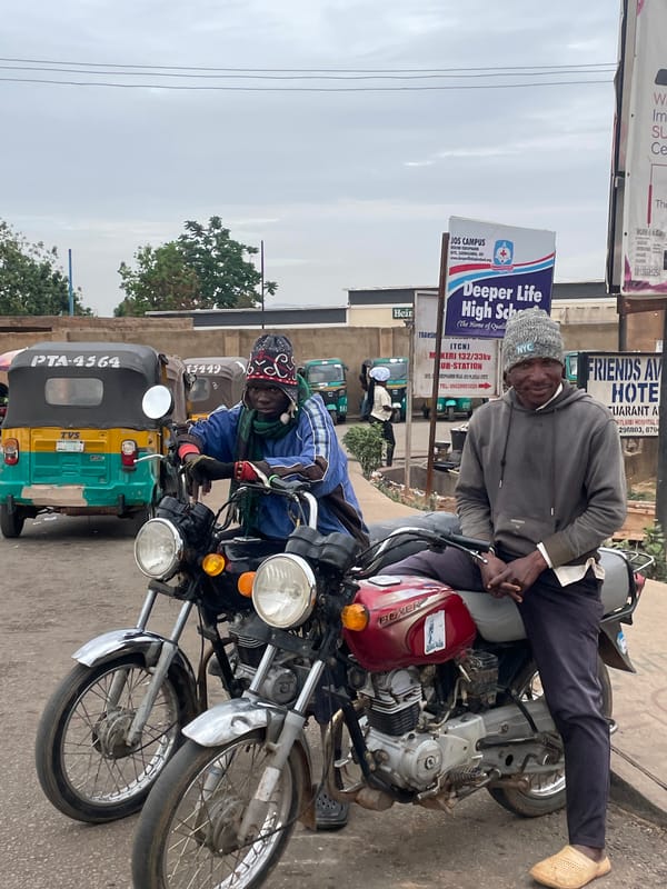 Evening street life and food vending documented across Jos