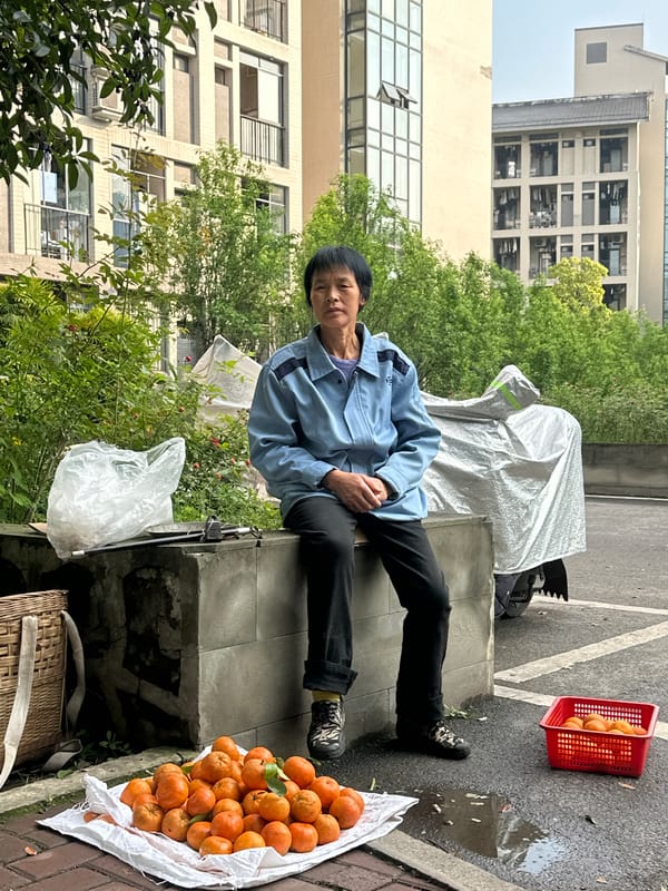 Morning street life documented in Jiangjin, China