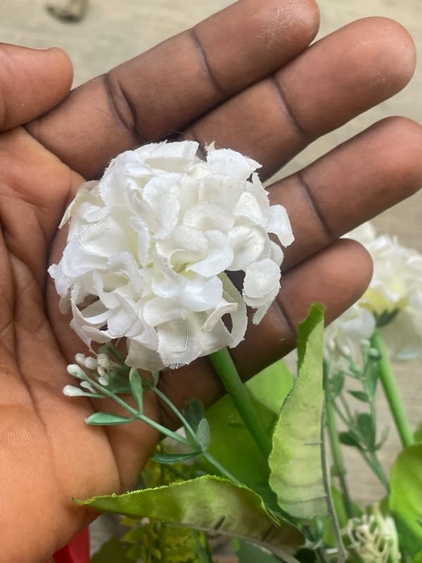 Artificial flowers and accessories examined up close in Jos