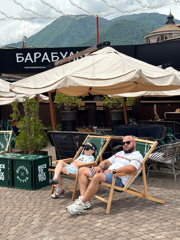 Morning leisure scenes captured in mountain resort town Estosadok