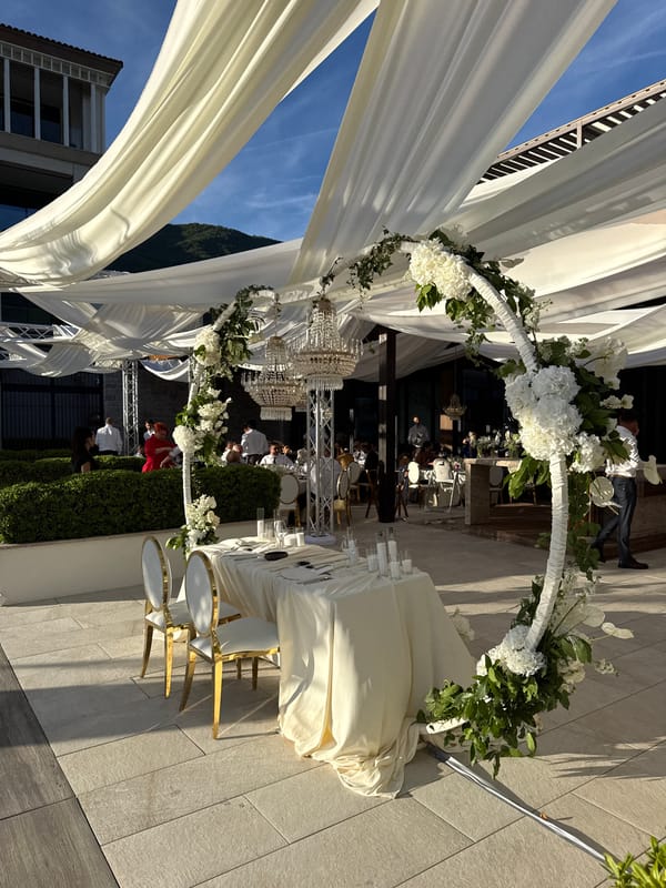 Evening reception and marina activities observed in Montenegro
