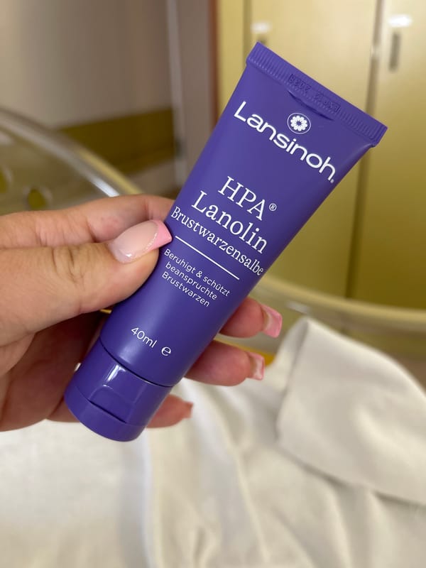 New parent documents baby care essentials during hospital stay