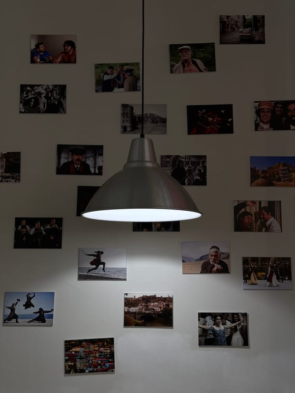 Photography exhibition or memorial display documented in Moscow