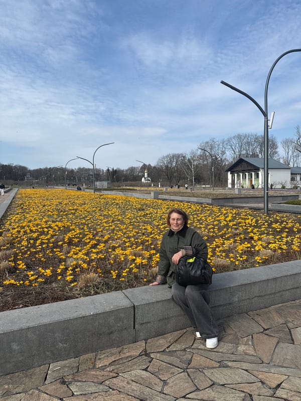 Spring crocus blooms draw morning visitors to Moscow parks