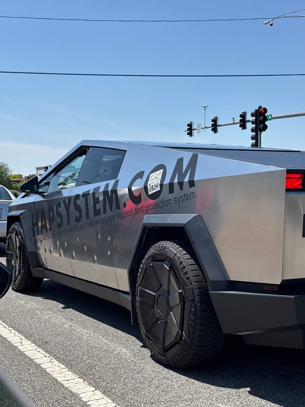 Branded Tesla Cybertruck spotted parked in Glendale Heights, Illinois