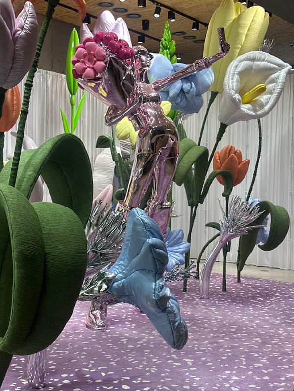 Contemporary art installations spotted across Seoul's Gangnam shopping district