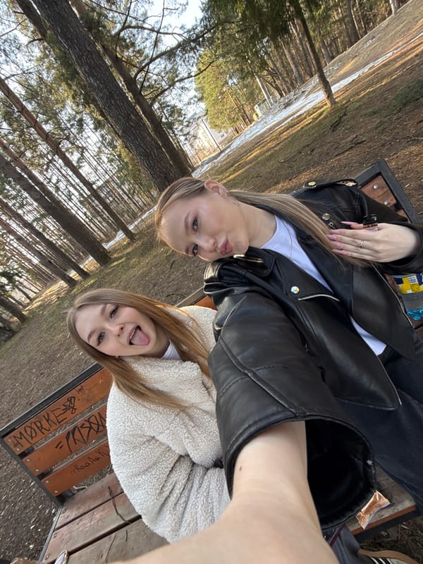 Spring afternoon moments captured in Chaikovsky, Russia