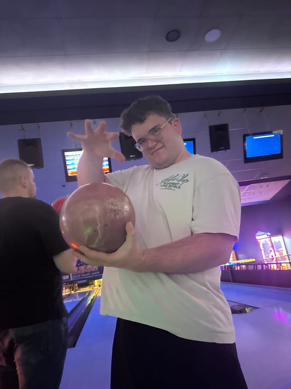 Friends celebrate birthday at Pleven bowling alley