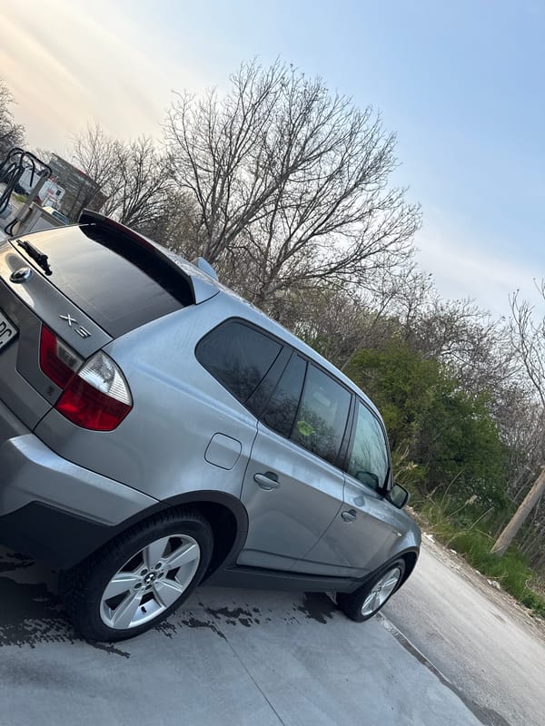 Silver BMW X3 spotted parked in Plovdiv, Bulgaria