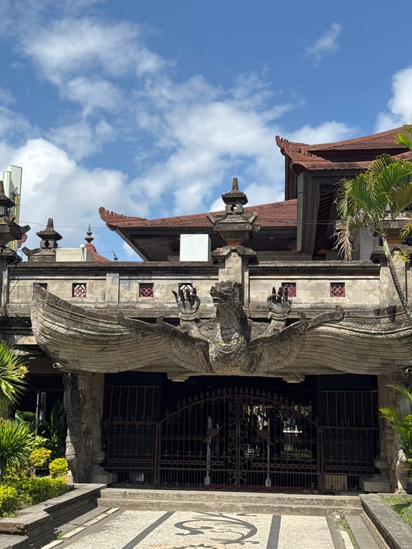Festival atmosphere and street scenes in Denpasar, Bali
