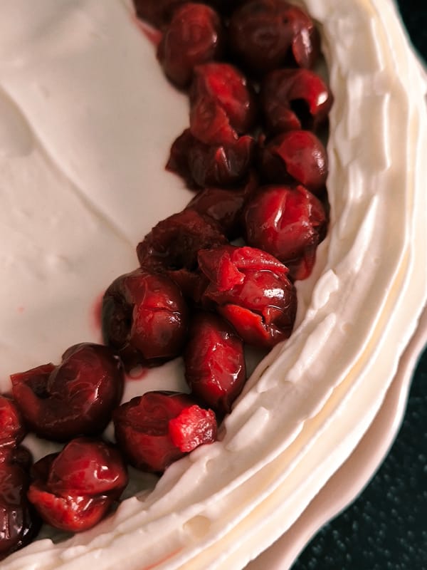 Home baker creates cherry dessert in Vinnytsia kitchen