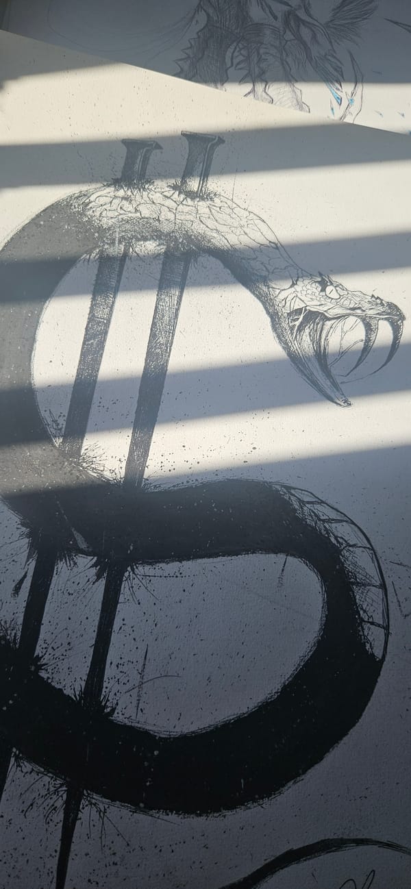 Artist's morning studio session documented in Kostenets, Bulgaria