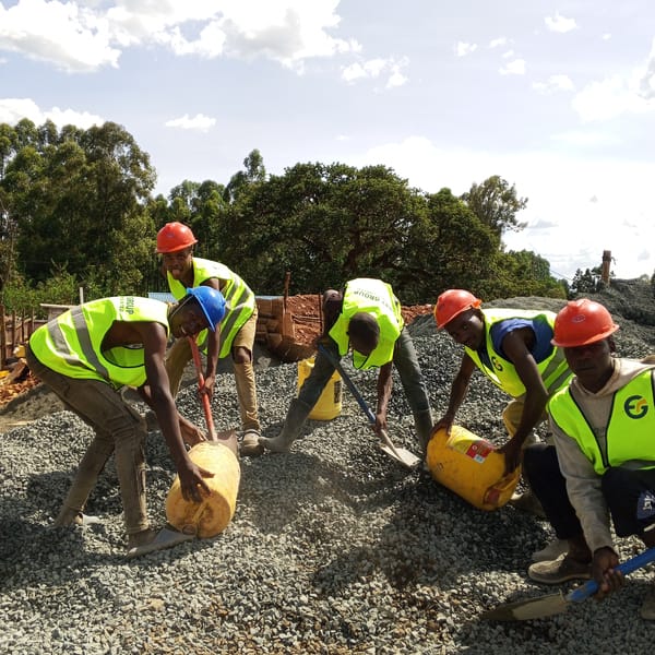 Foundation construction underway in Borabu Chitago ward Kenya