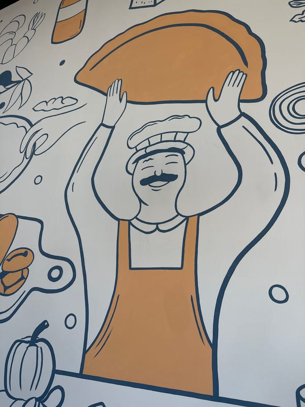 Morning meal at cheburek restaurant documented in Votkinsk
