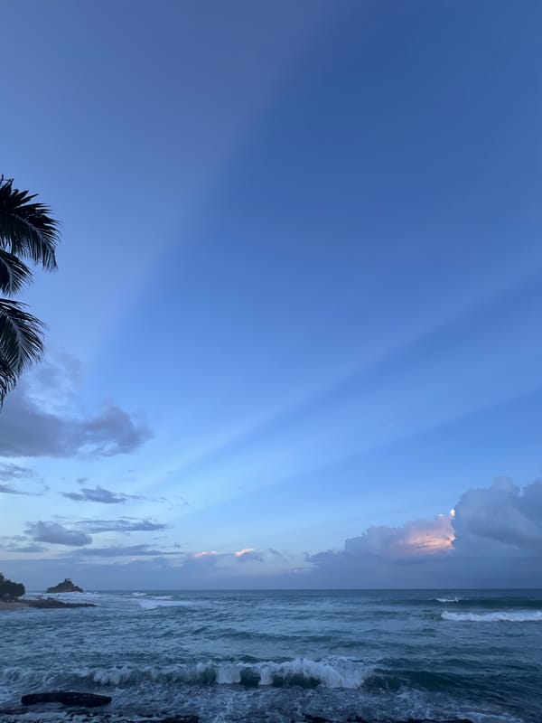 Dramatic sunrise captured at Goviyapana coast, Sri Lanka
