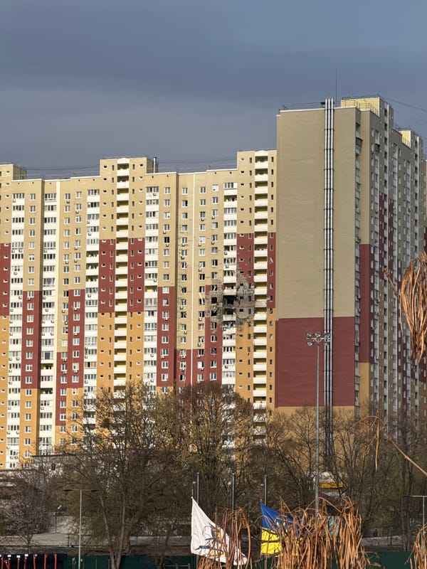 Missile debris, building damage documented across Kyiv locations