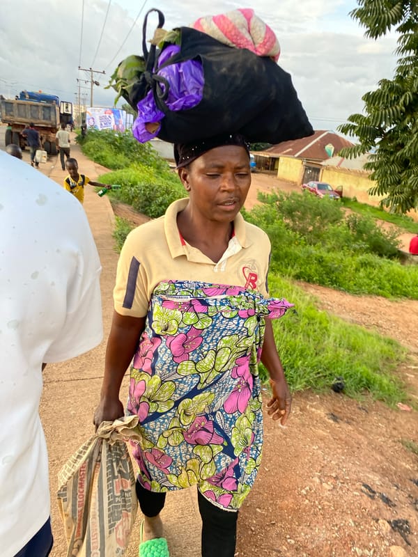 Street life and commerce along the roads of Bukuru and Du, Nigeria