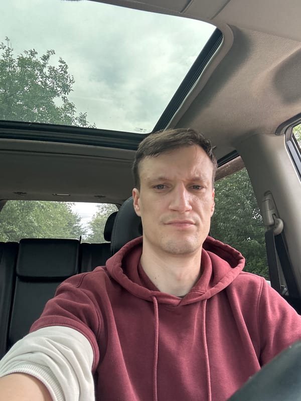 Driver's seat portrait in Korchivka, Ukraine