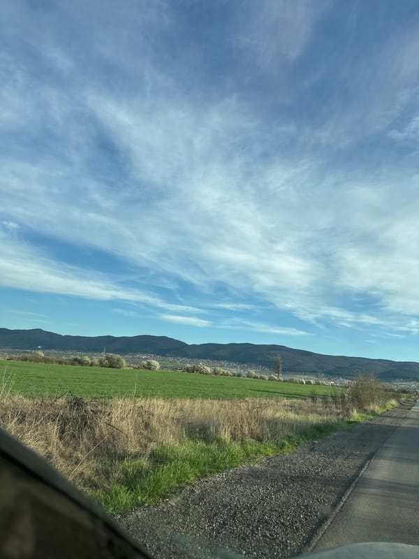 Spring landscape captured in Kazichene, Bulgaria countryside