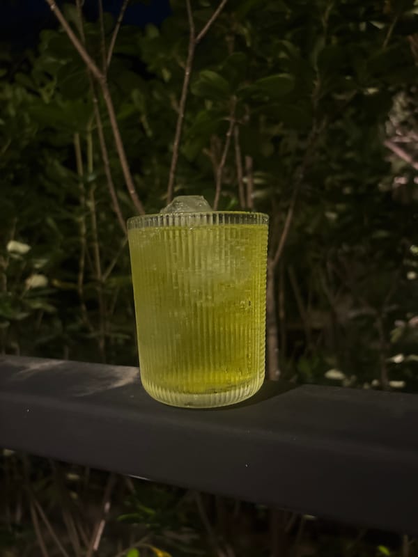 Late night drink captured in San Andrés Cholula