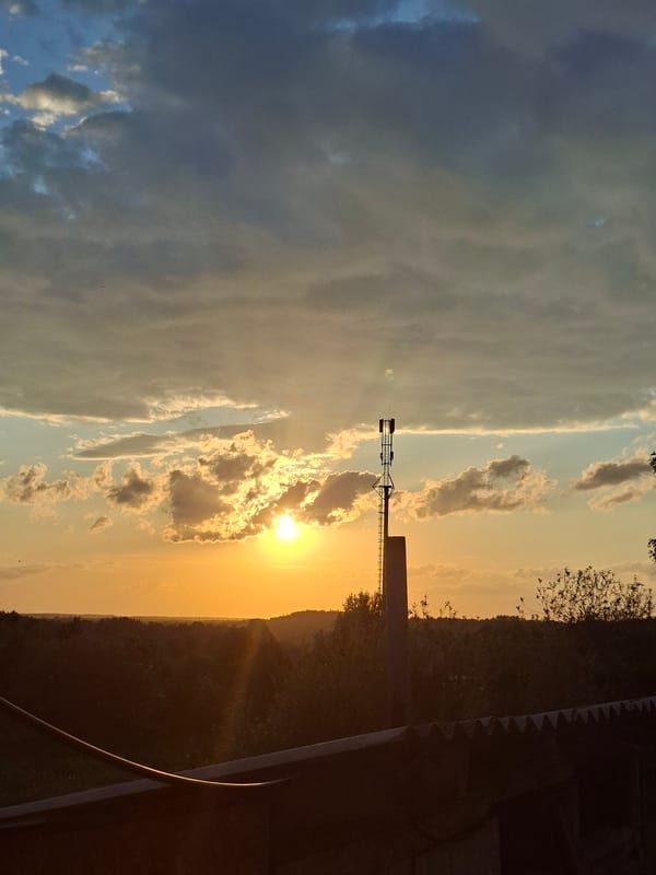 Karsha witness documents afternoon to sunset sky transition
