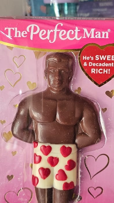 Novelty 'Perfect Man' chocolate figure spotted in Mexican town