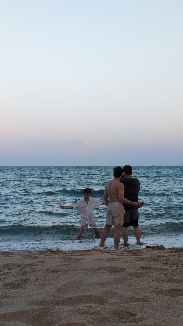 Beach day activities documented across Quy Nhon coastal area