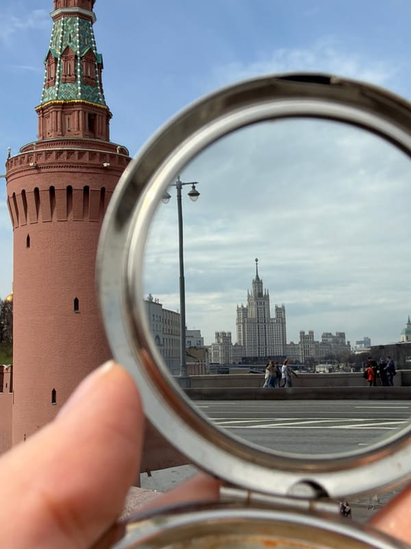 Morning scenes captured near Moscow's Red Square and Kremlin