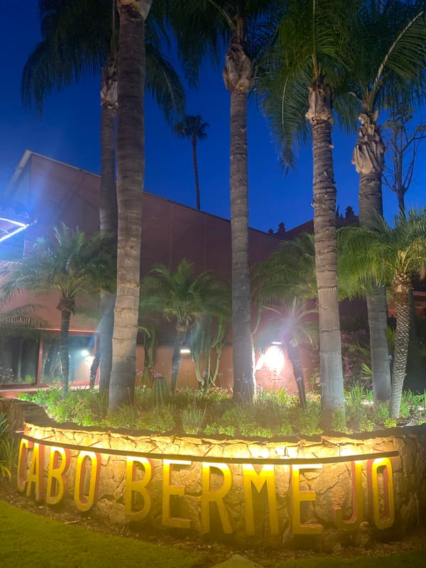 Dusk at Cabo Bermejo resort, Estepona, Costa del Sol