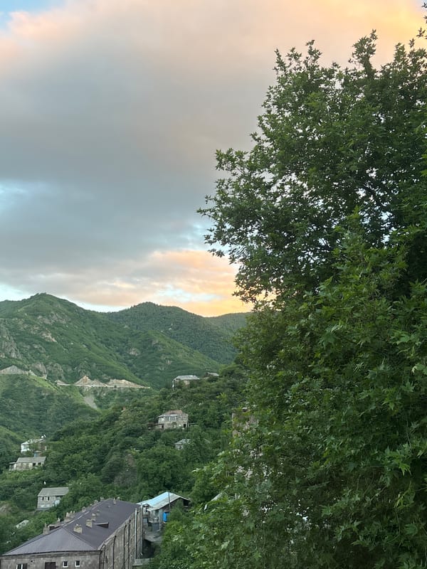 Music production session documented in mountainous Alaverdi, Armenia