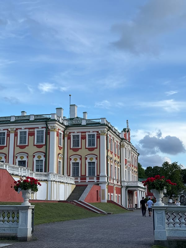 Kadriorg Palace and park on a summer afternoon in Tallinn