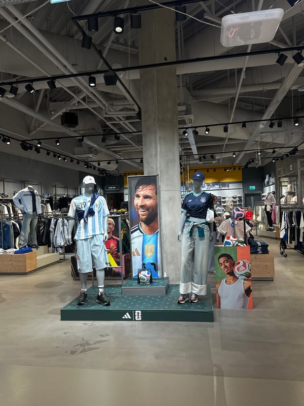 Shopping mall visit documented in Riga, Latvia