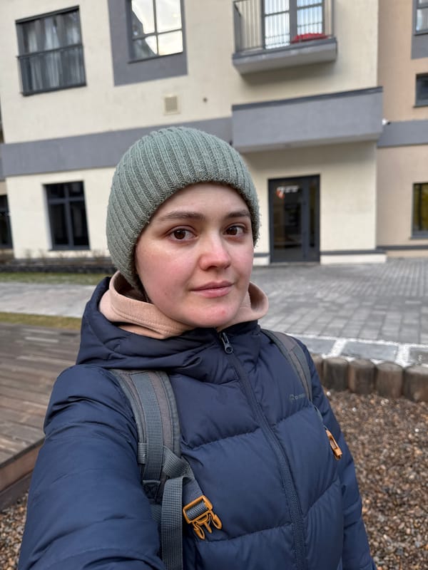 Family playground outing documented in Izhevsk on overcast afternoon