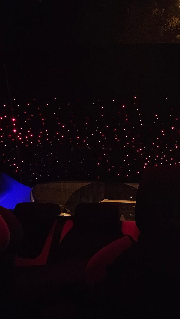 Sofia witnesses document starlight car interiors, theater venue visits