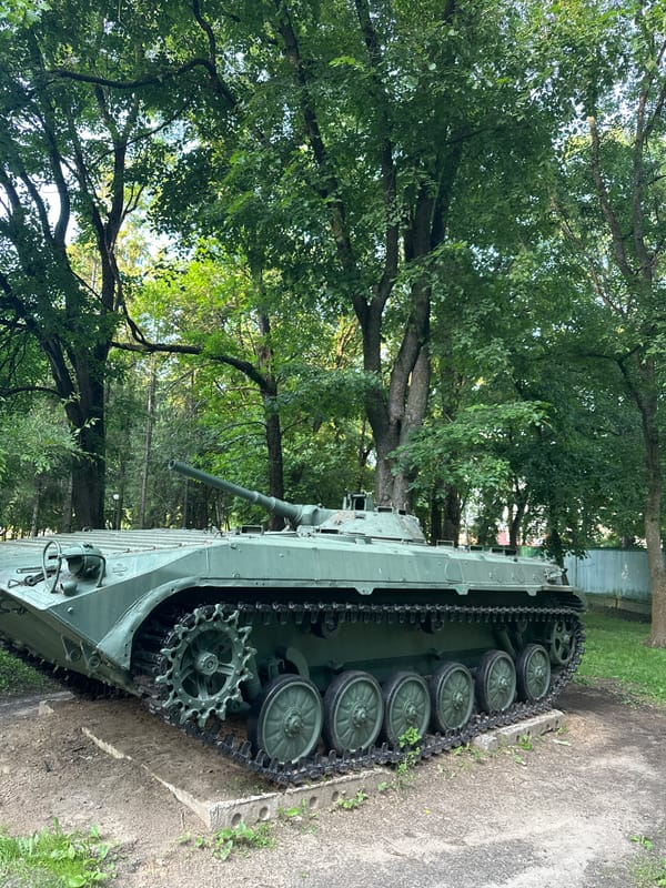 Exploring a military memorial complex in Vologda, Russia