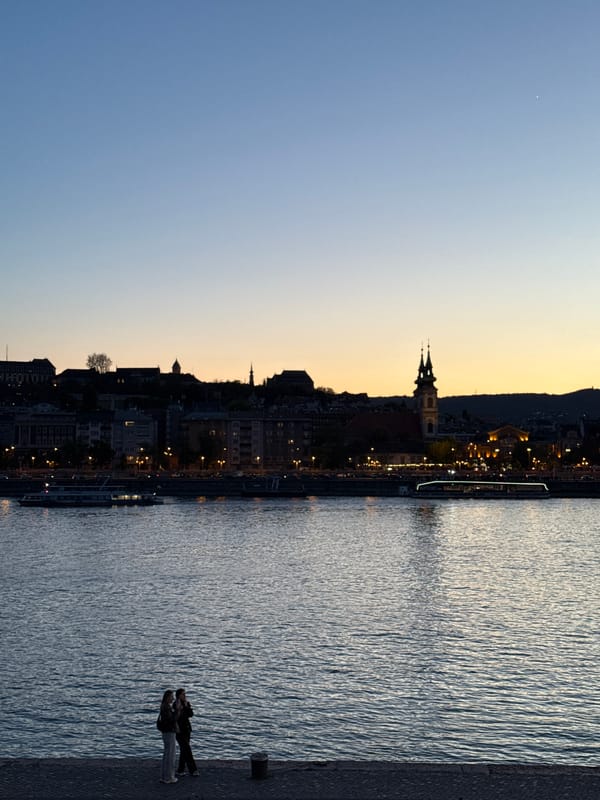Evening Danube views captured in Budapest during dusk hours
