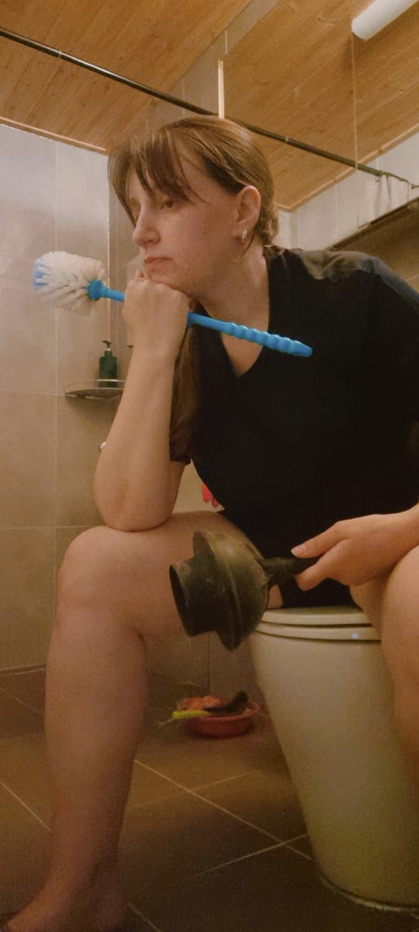 Woman documented doing household chores in South Korean home