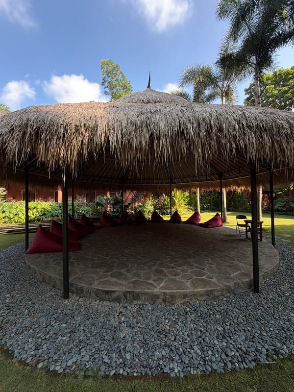 Matcha tasting and yoga sessions documented in Ubud area