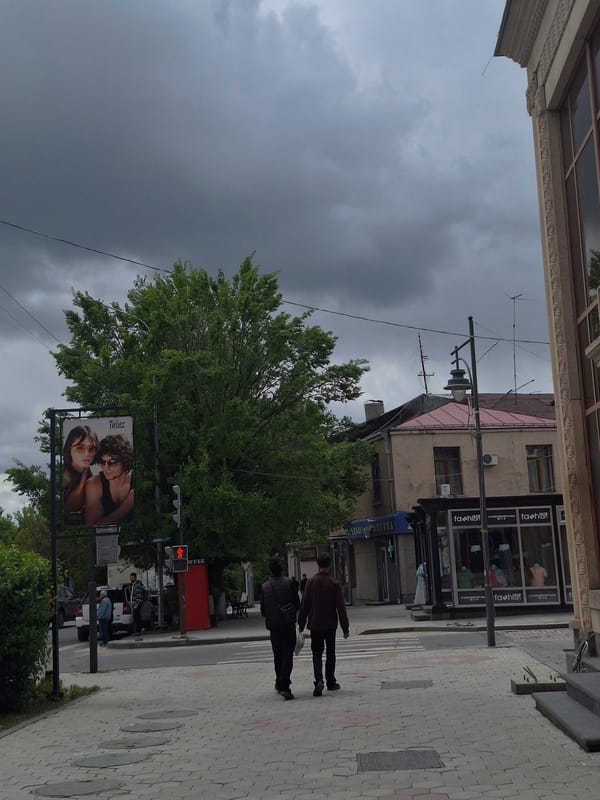 Overcast morning documented in Gyumri, Armenia streets