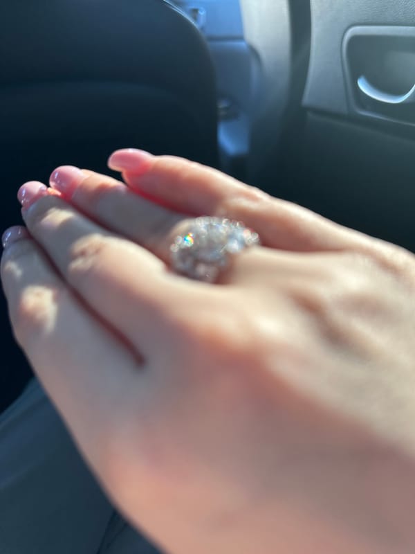 Decorative ring photographed in early morning hours, Russia