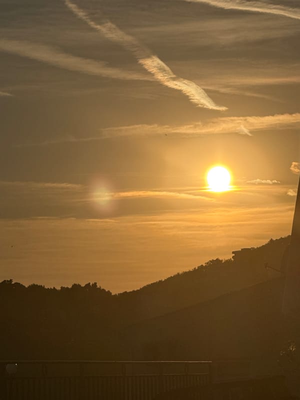 Sunset captured from multiple angles in Šušanj, Montenegro