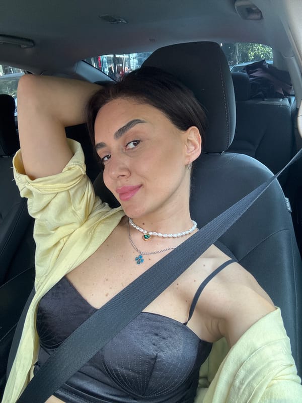 Car selfies and street views from a Tbilisi morning drive