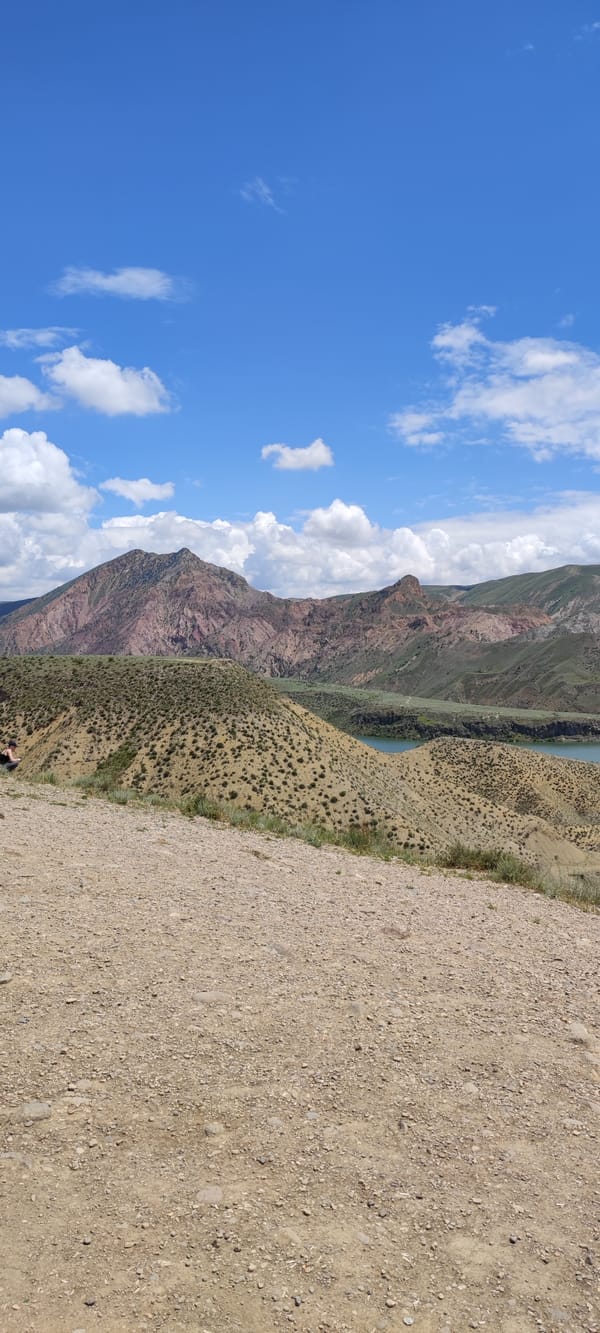 Lake landscape documented in Armenia's mountainous region
