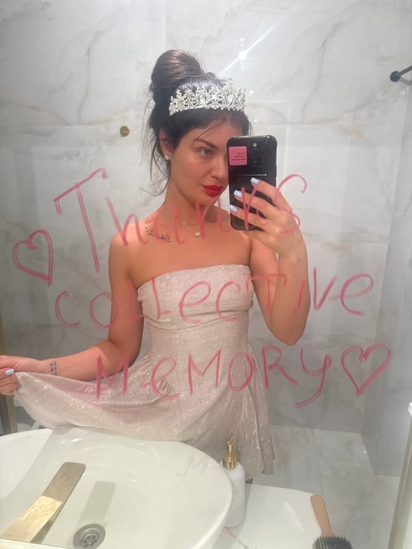Woman in formal gown takes bathroom selfie in Khimki