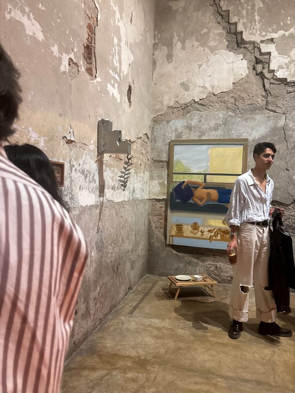 Evening dining and art viewing at Mexico City cultural venue