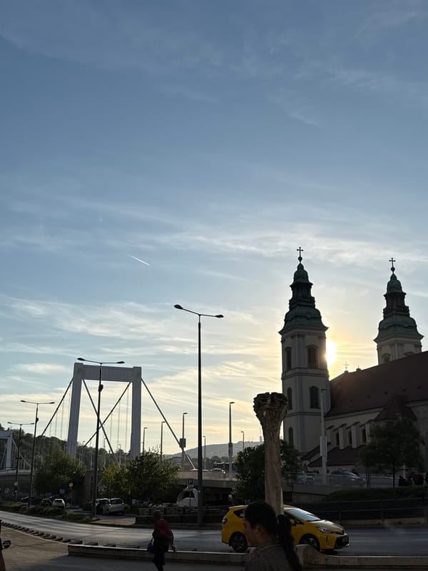 Tourist captures Budapest landmarks during brief afternoon photography walk