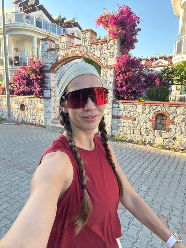 Strolling and selfies among Fethiye's bougainvillea-covered streets